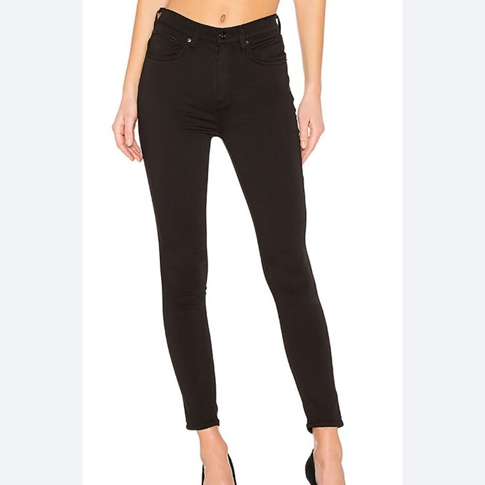 Rag & Bone Nina‎ High Rise Ankle Skinny Stretch Denim Jeans Lightweight sz 25